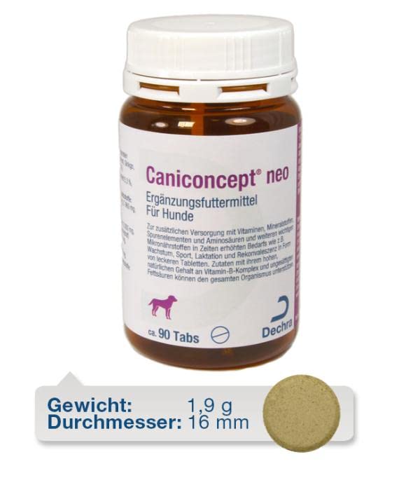 Dechra - Caniconcept neo Ergänzungsfuttermittel für Hunde - Doppelpack - 2 x 90 Tabletten