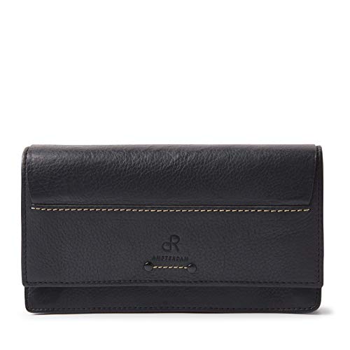 dR Amsterdam Damen-Portemonnaie - Tampa - Black