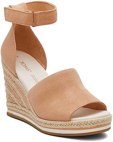 TOMS Women's Marisol Wedge Sandal, Sandy Beige, 6 | Image 2