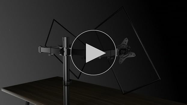 Supporto Doppio Monitor Regolabile ErGear - Braccio Per 2 Schermi 13-32 Pollici, VESA 75/100 Mm, Fino A 8 Kg - Foto 7