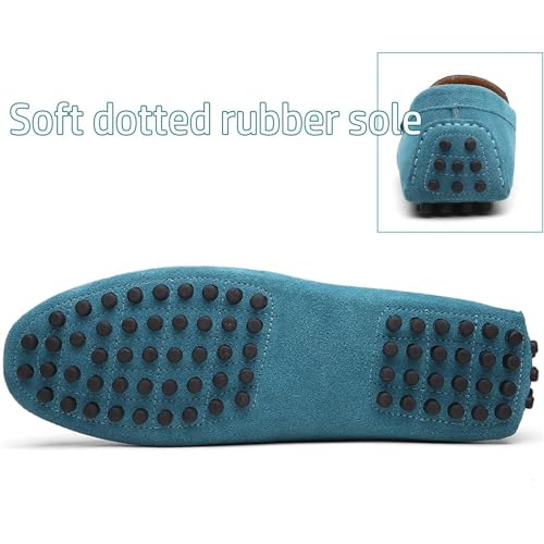Image of PPXID Men's Dress Loafers Slip On Casual Shoes Lightweight Soft Penny Loafers Suede Driving Boat Shoes Moccasins