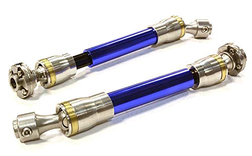Integy RC Upgrades for Axial, Billet Machined Stainless Steel Center Driveshafts for Axial Wraith 2.2-inch Crawler