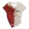 Mir geht es gut, bloody T-shirt, shirt with blood, blood splatter shirt, bloody Halloween, I'm Going Good, costume with chest pocket, black, L #1