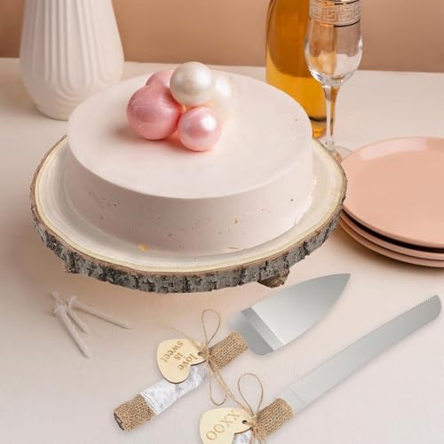 Support à gâteau en bois rustique de qualité supérieure