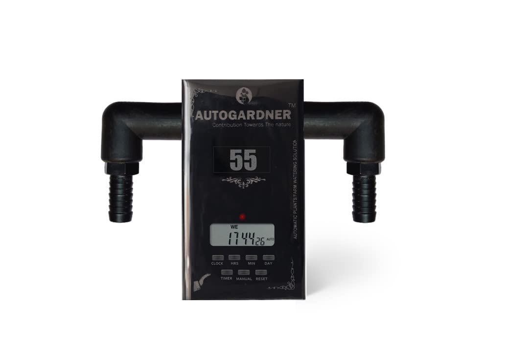 AUTOGARDNER 55 Automatic Smart Timer Free 55 Drip Kit Plants Watering Solution for Home Garden Nursery Low Pressure