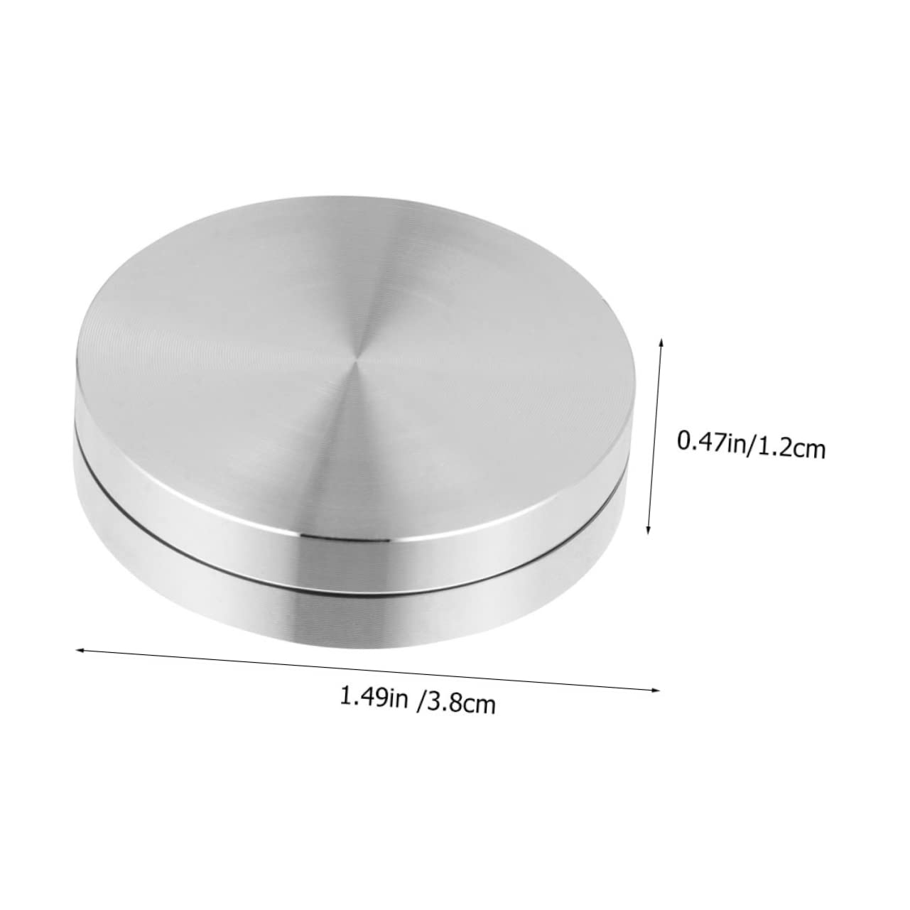 Cabilock 3pcs Cake Stand Rotating Turntable Metal Bearing Swivel Plate for DIY Display