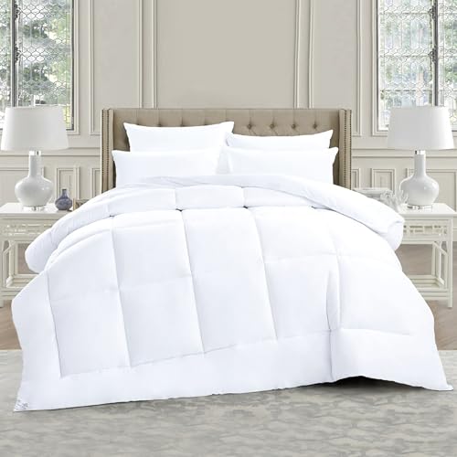 BQC Microfiber Duvet Quilt Winter Warm Comforter Super Soft Hypoallergenic Bedding (13.5 Tog, Double)