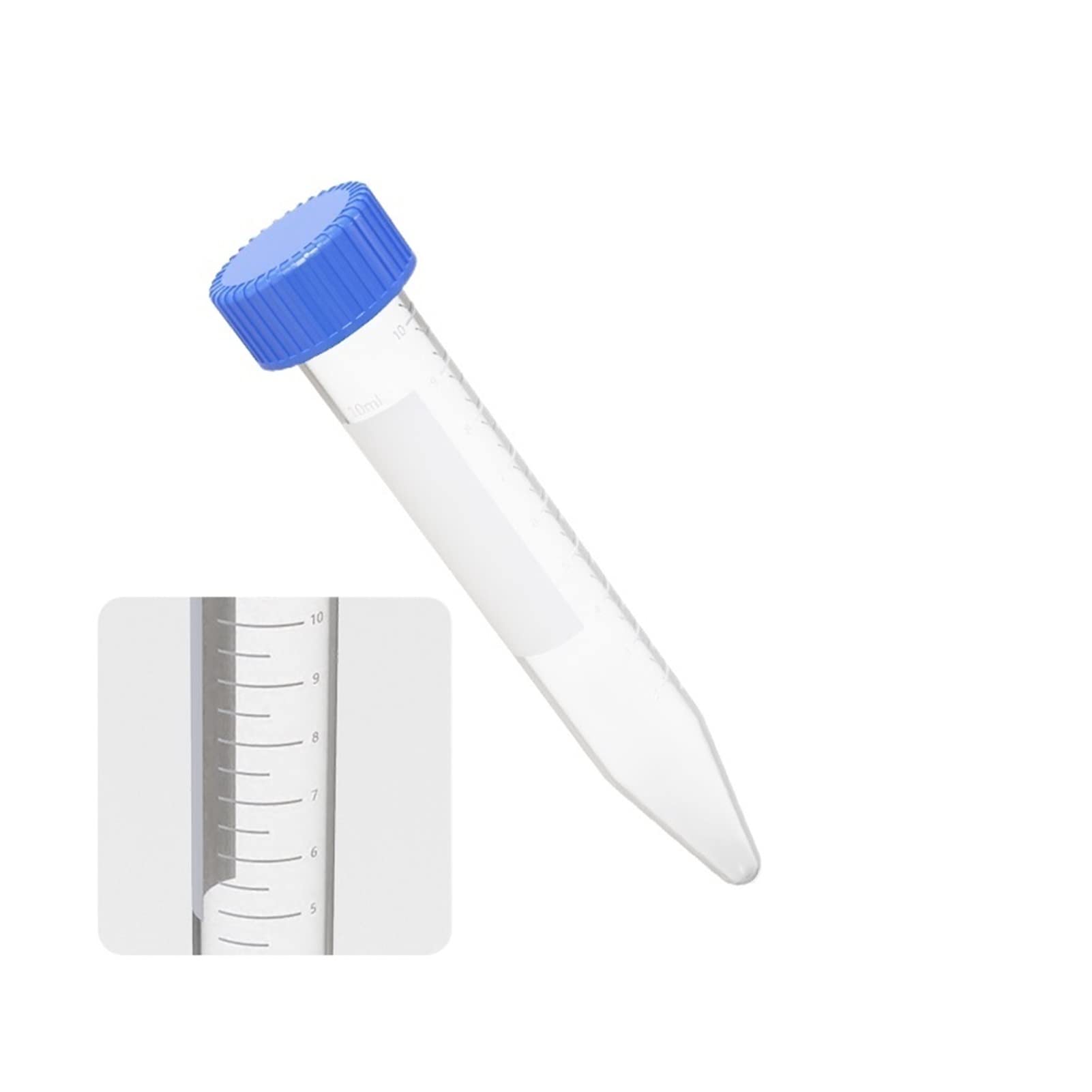 Centrífuga Mini Graduación de tubo de centrífuga de plástico 0.2ml 0.5ml 1.5ml 2ml 10ml 15 ml 50 ml Tubo de PCR TUBO PRP TUBO TUBO DE Centrífuga Tubos de centrífuga Separación rápida y eficaz(10ml)