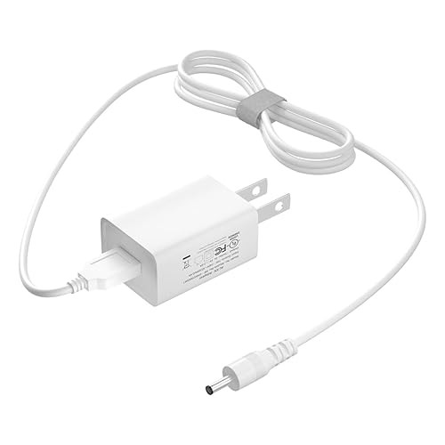 VOTY Cable de carga USB de repuesto para máquina de sonido Hatch Baby Rest Luz nocturna, Rest+ y Rest Mini, adaptador blanco estilo barril cable de