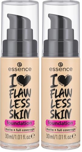 Essence Cosmetics Fondotinta I Love Flawless Skin, Lunga Durata, Opacizzante,
