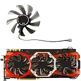 SHANGYG Ventilador de Repuesto para Tarjeta gráfica GAINWARD GeForce GTX1060 1070 1070ti 1080 1080ti GAMESOUL Piezas de Repuesto(Left Fan)