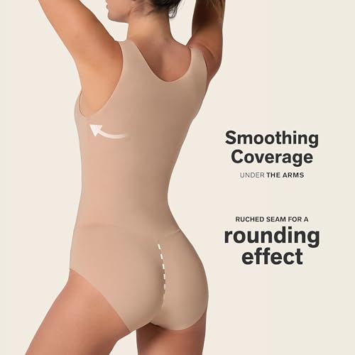 Leonisa Shapewear for Women Bare Boldly Plunge Classic Sleeveless Shaper Bodysuit3