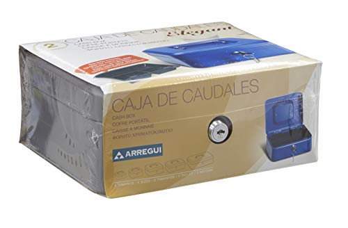 Arregui Elegant C9226 geldcassette van staal 20 cm breed met geldinzet-grafietgrijs, 20 cm - Image 7