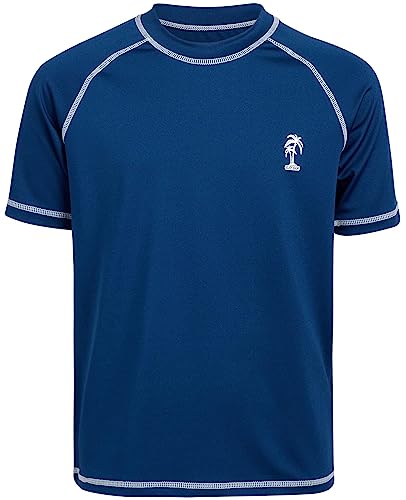 Ixtreme Boys' Big Palm Tree Rash Guard, Size 5, Navy #TOP9