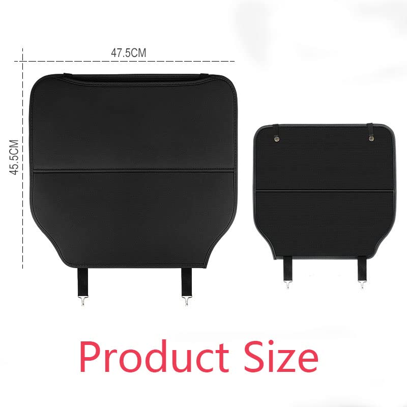 2Pcs Tappetini Proteggi Sedile Anteriore per Auto Kick Mat per Jeep Compass 2007-2017, Impermeabili Facile da Pulire Organizzatore Borsa di Sstoccaggio Accessorio da Viaggio