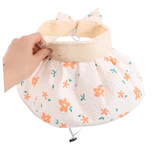 VANZACK Little Floral Sun Visor Hat Outdoor Cap for Summer Travel Wide Brim UV Protection Secure Fit for Active Play Stylish Decorative Bucket Hat Multi4