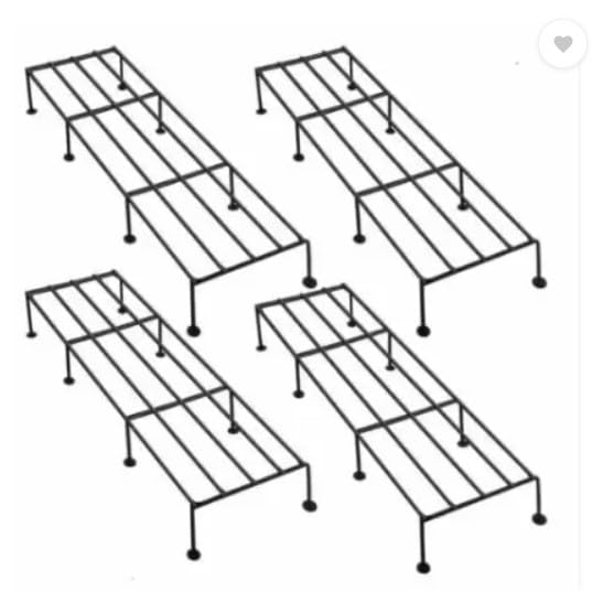 JN CRAFTS AND DESIGNS Metal Plant Stand for balcony (Set of 4 Black) | Planter stand for living room - 24 inches | Pot stand for outdoor & Indoor plants (B0D8FZVZ7V) Amazon Price History, Amazon Price Tracker