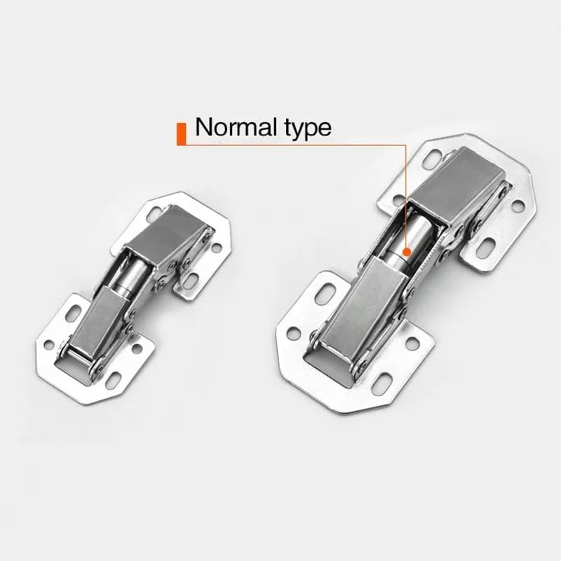 Adjustable Hinges Door Closing Hinges 4pcs 3Inch Cabinet Hydraulic Door Soft Close Hinge Furniture(4 Inch)