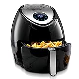 Baulia AF811 Digital Air Fryer 5.9-qt 1700-watt Electric Hot Oil-Less Oven Cooker, LCD Screen Control, Black