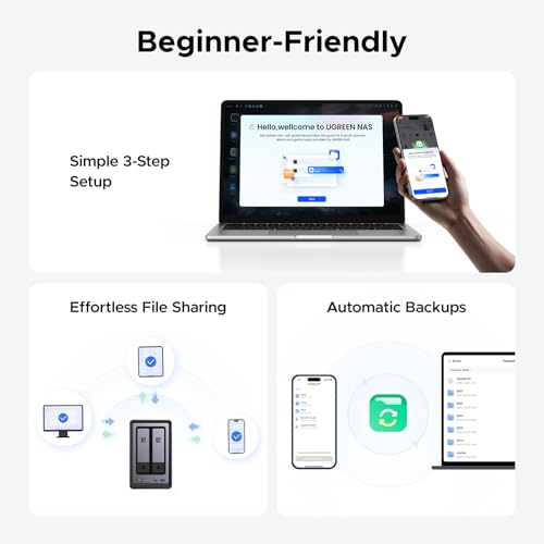 UGREEN NASync DXP2800 2-Bay Desktop NAS, Intel N100 Quad-core CPU, 8GB DDR5 RAM, 2.5GbE, 2 * M.2 NVMe Slots, 4K HDMI, Network Attached Storage (Diskless) - Image 5