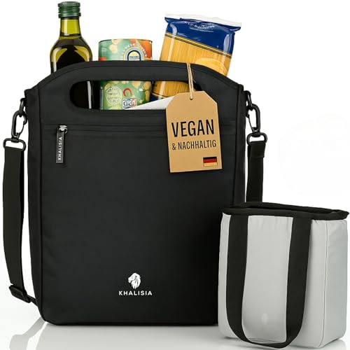 KHALISIA - Einkaufstasche für Fahrrad - Fahrradtasche hinten einsetzbar...