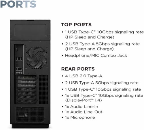 Image of HP OMEN MAX 45L Gaming Desktop PC, AMD Ryzen 9 9900X3D