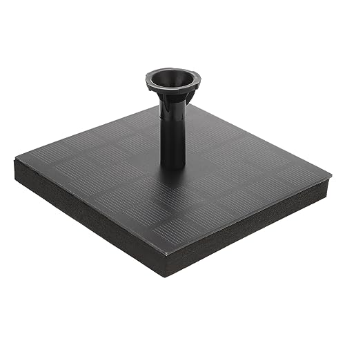 Yardwe 1 Pc fuente solar decoración de pecera fuente de agua bomba de agua solar power panel solar bomba de fuente aire libre bomba de baño para pájaros plásticos de ingeniería Black