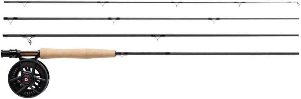 Greys Fin Fly Fishing Rod & Reel Combo | 4-Piece Fast Action Fly Rod With Fin Disc Drag Reel | Ready-To-Fish High-Performance Freshwater Combo | Includes Rod & Reel Case | Multiple Sizes