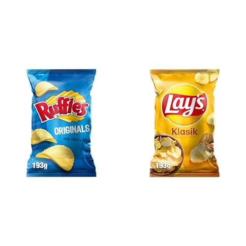 Ruffles Originals Mega Boy 193 g x1 + Lay's Klasik Sade Mega Boy 193 g x1