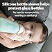 Dr. Brown's Anti-Colic Options+ Narrow Glass Baby Bottle with Level 1 Slow Flow Nipple, BPA-Free, 4 oz/120 mL, 0m+, 2 Count, 1-Pack