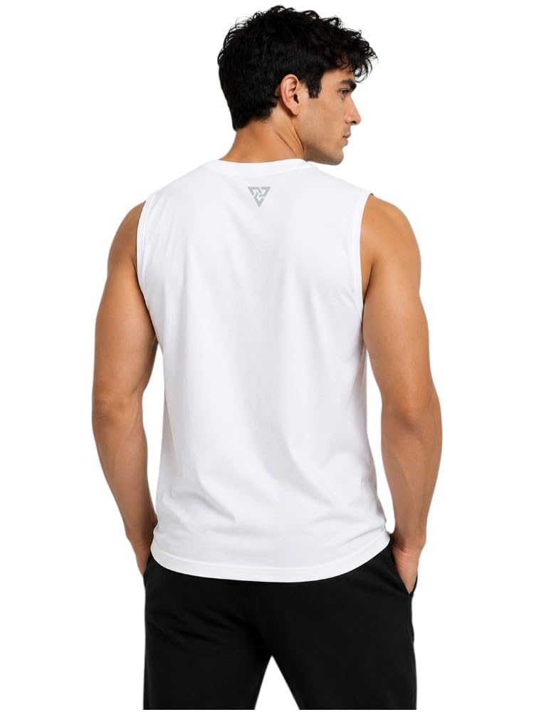 Men Cotton Printed Ribbed Round Neck Sleeveless Casual| Sports| Gym| Tank Top | Vest| Regular Fit T Shirt-picture-41