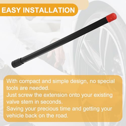 Image of 10pcs 200mm Tire Valve Extension Universal Plastic 180 Degree Tyre Valve Stem Extender for Car Motorcycle RV Truck Bike