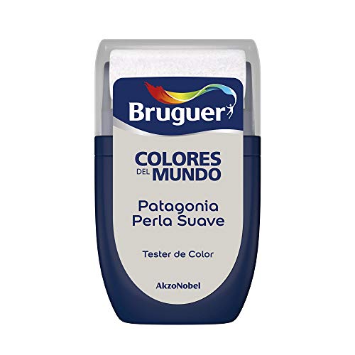 Bruguer Tester Colores del Mundo Pintura para paredes monocapa Patagonia Perla Suave, 30 Mililitros