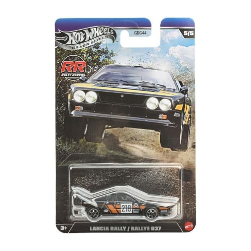 Hot Wheels Silver Series Rally Racers Lancia Rally Negro 1:64 miniatura 1