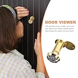 DEARMAMY Privacy Cover Door Peephole Viewer Stainless Steel Door Eye Viewer with Glass Security Device Thickness Easy Installation Reusable Protection - Image 9