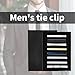 8 Count Fashion Men Tie Clasps Multifuntional Use Alloy Holder Men Pins Perfect Present for Husband or Father Alloy Tie Holder