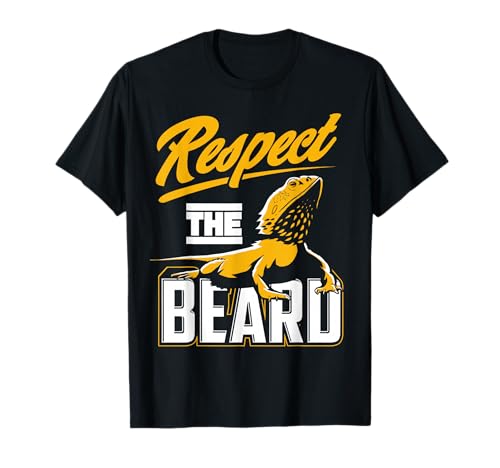 Respect The Beard - Pogona & Bearded Dragon T-Shirt