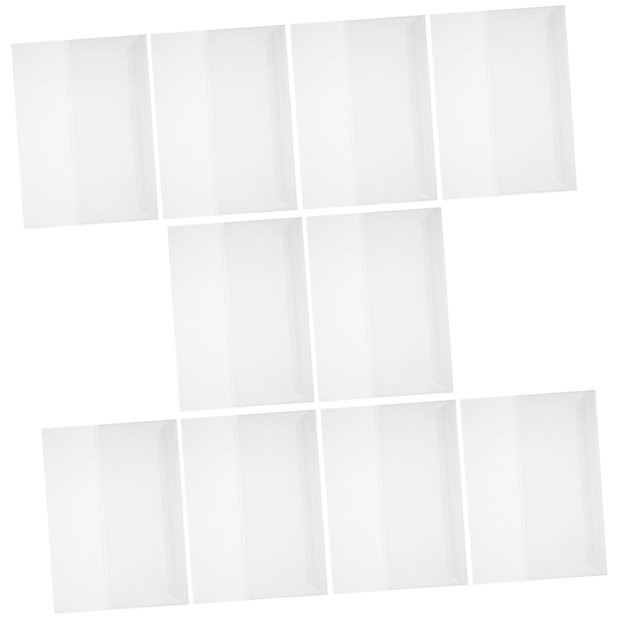 Angoily 50 Blatt Teiliges Buchschutz Folien Transparent Wiederverwendbare Kratzfeste Buchhüllen aus Strapazierfähigem Kunststoff Wasserabweisend für Schulbücher und Lehrbücher Klare