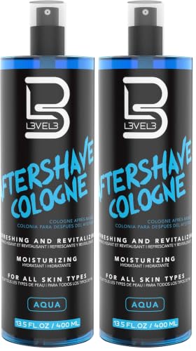 Image of L3 Level 3 After Shave Spray Cologne - Softens Skin - Refreshes and Relieves Face and Skin - Moisturizing Formula Level Three After Shaving 13.5 floz / 400ml (Pack of 2)