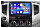 [4Core 64GB ROM] Car Radio Stereo for Toyota Tacoma 2005-2015:9 inch 1280 * 800 Touch Screen 5GWiFi Wireless Carplay & Android Auto HD Backup Camera GPS SWC FM/RDS Bluetooth