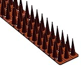Apto para todos los entornos: los clavos de pájaros están hechos de plástico acrílico de alta calidad, resistente a los rayos ultravioleta, difícil de corroer y deformar.