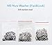 290pcs M3 Screws Assorment with Bolts, Nuts, Flat and Lock Washers (304 Stainless Steel)