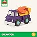 Battat- Wonder Wheels- Toy Excavator Truck – Digger Truck With Moveable Arm, Bucket, Cab – Construction Toy For Toddlers- Recyclable – 1 year +