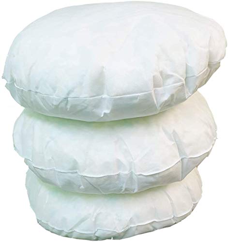 Cloe' Louis 32 Cushion Inners,Round Pillow Filler, Round Pillow, Cushion Pads, Polyester Fiber Pillow Insert Exports (Pattern 1, 1 Cushion)