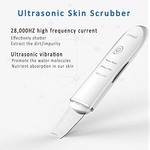 Skin Scrubber Face Spatula, Facial Cleansing Scraper Peel Pores Cleanser，Blackhead Removal Acne Extractor Skin Exfoliation White - Thumbnail 2