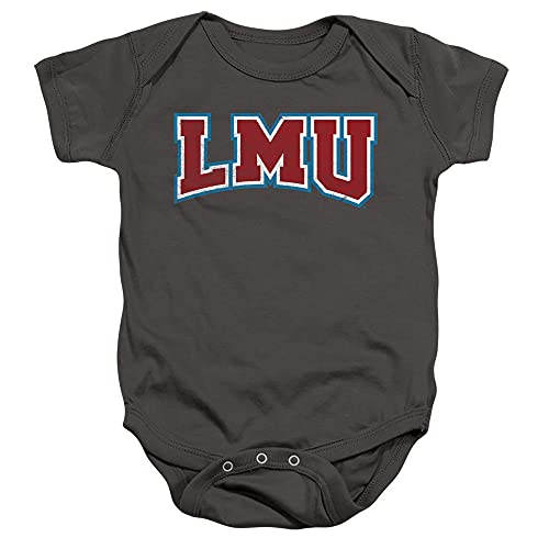 Loyola Marymount University Official Distressed Primary Unisex Infant Snap Suit for Baby,Charcoal, 18 Months