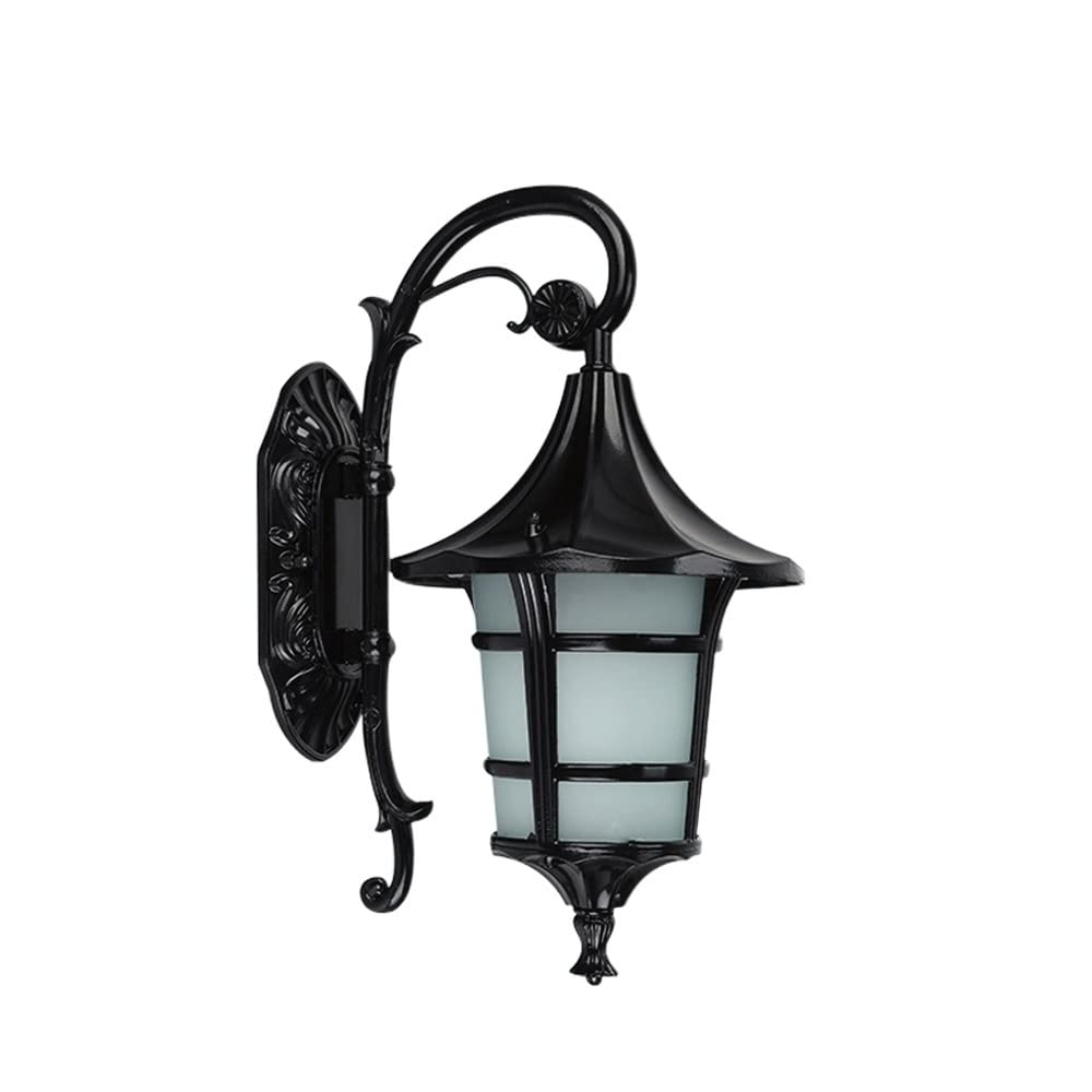 Applique murale extérieur étanche IP65 design rétro noir avec grille pour terrasse et couloir 10W