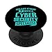 Hacking Sentiti al sicuro di notte con un hacker di sicurezza informatica PopSockets PopGrip Intercambiabile