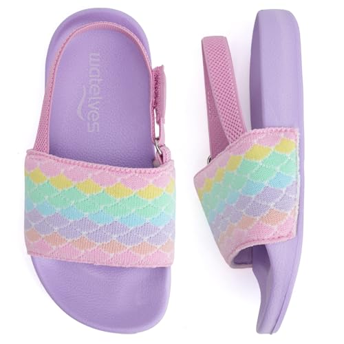 Image of WateLves Toddler Boys Girls Slides Sandals for Swim Beach Kids Water Shoes Casual Summer Slippers