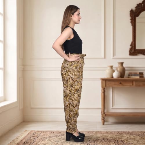 Image of FASHION GALLERY Women's Rayon Relaxed Fit Patiala Salwar with Full Length Drawstring Closure Type and Flexible Waist|Patiala Pant for Woman